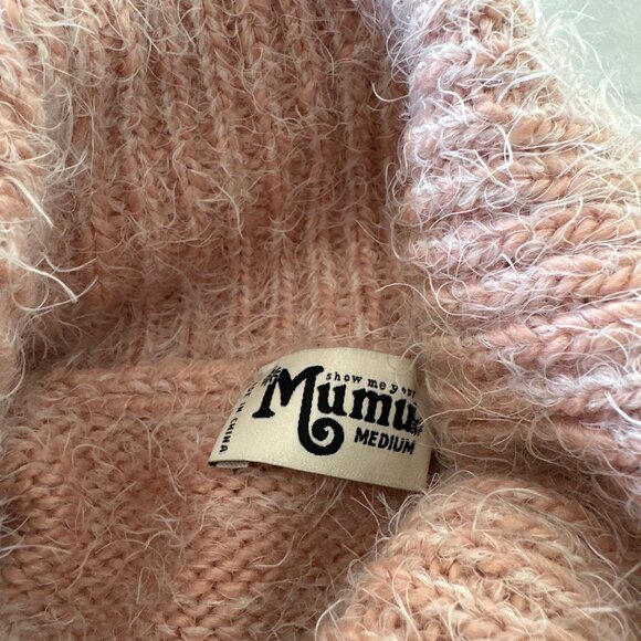 Show Me Your Mumu – Fatima Fuzzy Pink Turtleneck Sweater (Medium) - Picture 3 of 6
